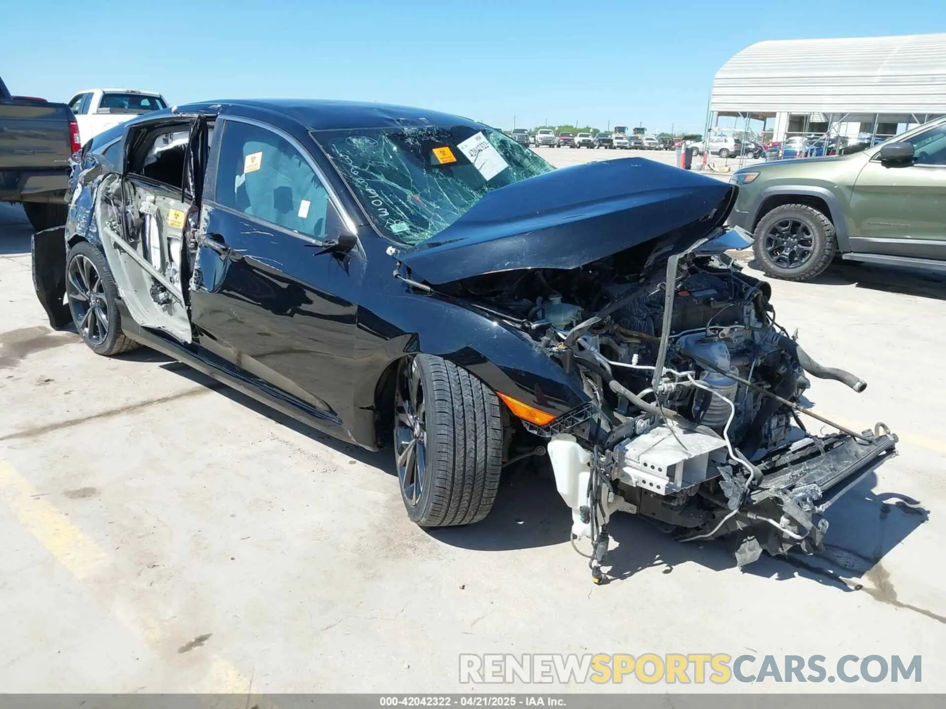 1 Photograph of a damaged car 19XFC2F89KE051016 HONDA CIVIC 2019
