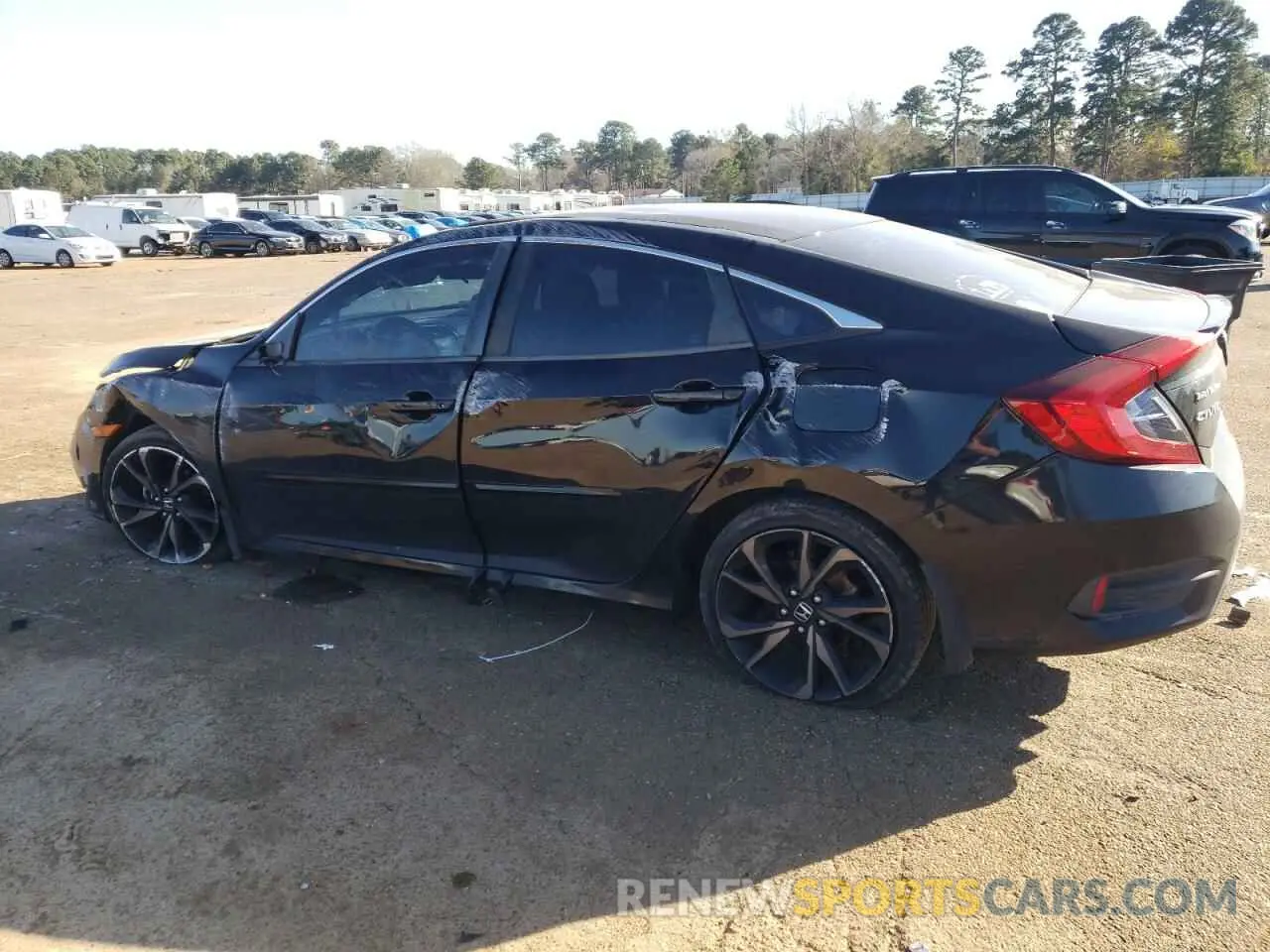 2 Photograph of a damaged car 19XFC2F8XKE035360 HONDA CIVIC 2019