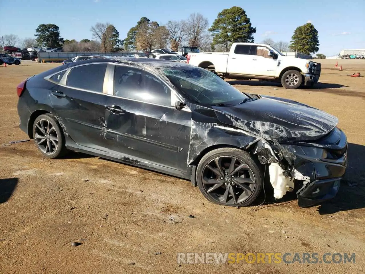 4 Photograph of a damaged car 19XFC2F8XKE035360 HONDA CIVIC 2019