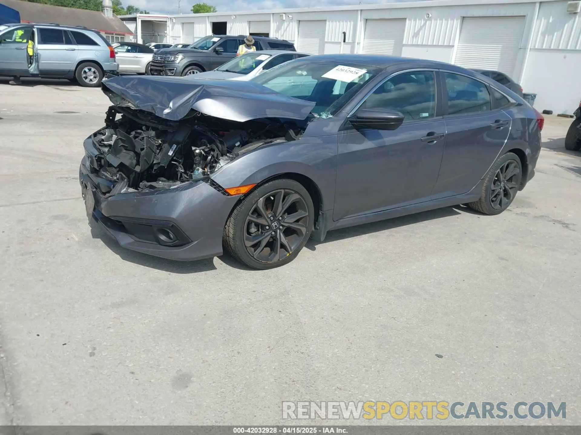 2 Photograph of a damaged car 19XFC2F8XKE035939 HONDA CIVIC 2019