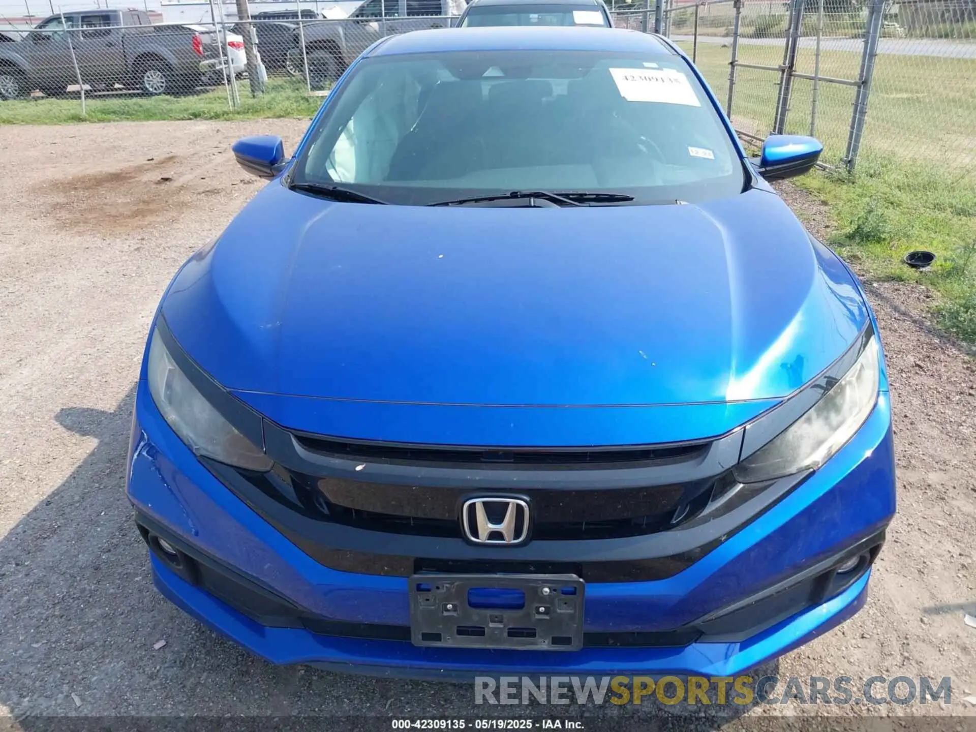 6 Photograph of a damaged car 19XFC2F8XKE045192 HONDA CIVIC 2019
