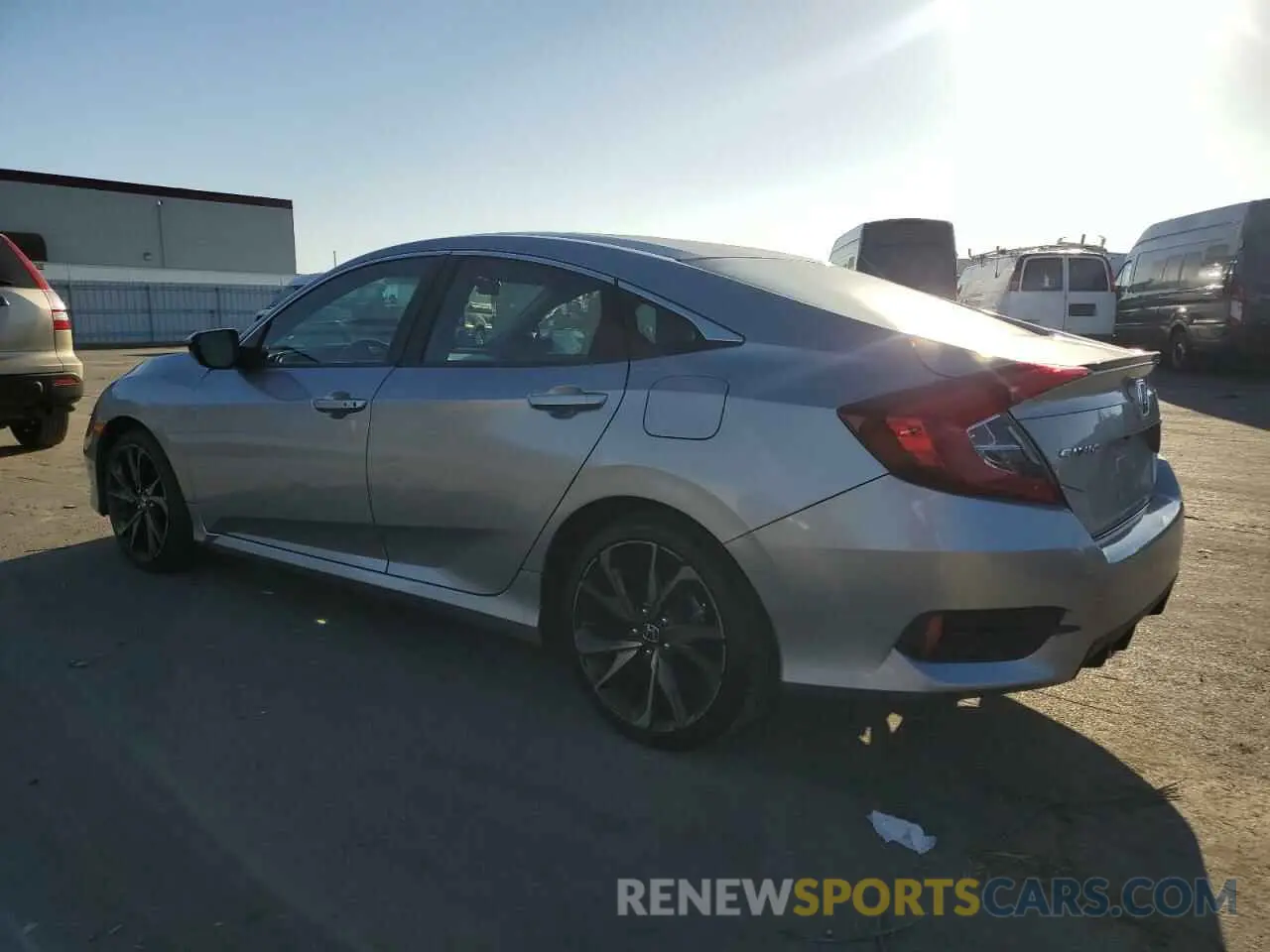 2 Photograph of a damaged car 19XFC2F8XKE213817 HONDA CIVIC 2019