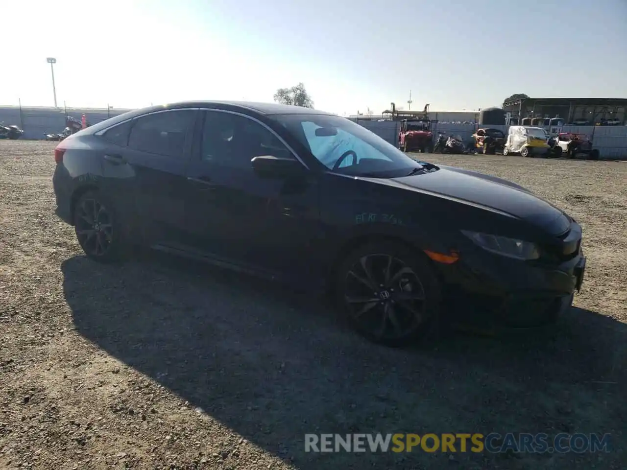 4 Photograph of a damaged car 19XFC2F8XKE214918 HONDA CIVIC 2019