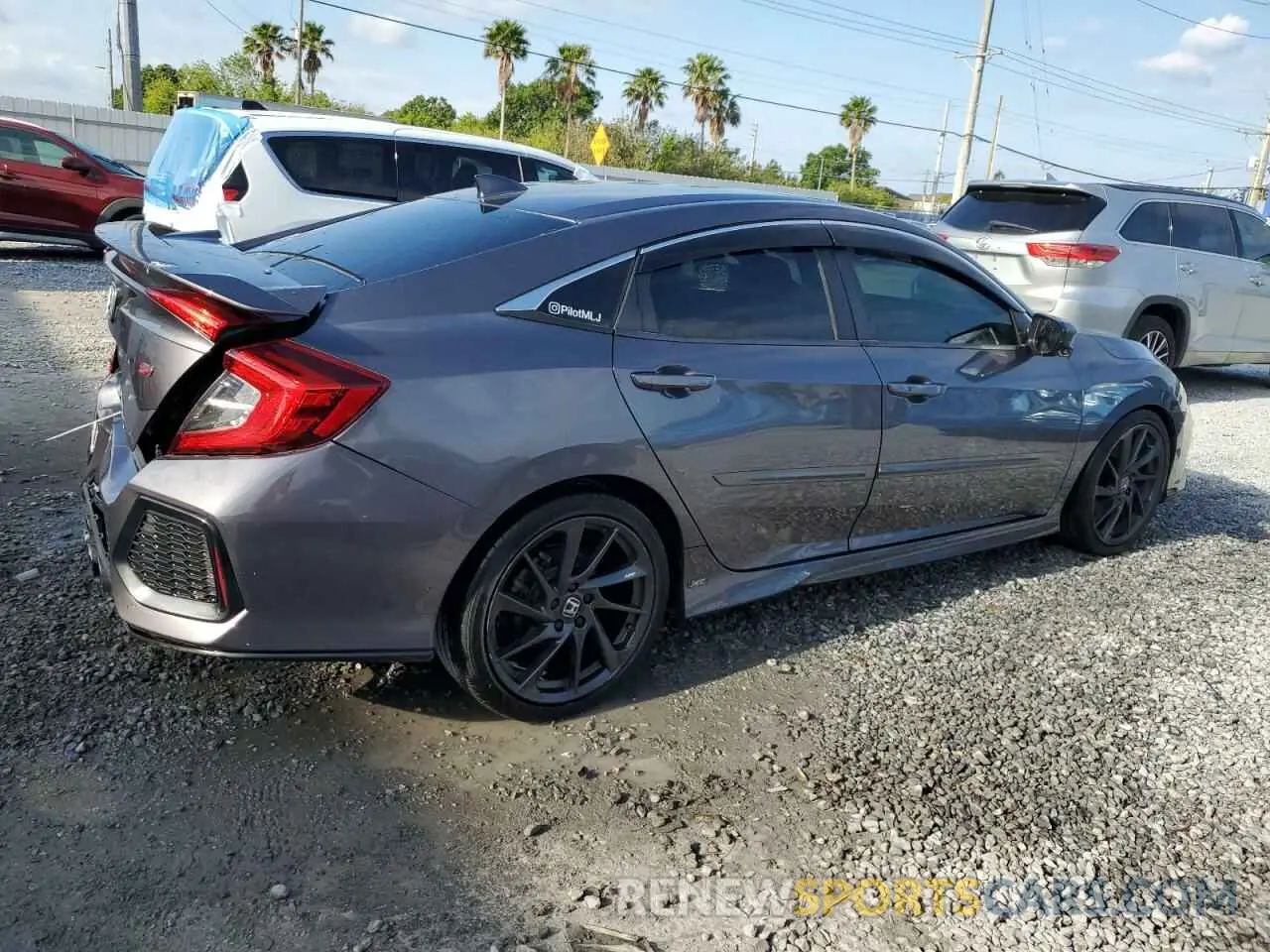 3 Photograph of a damaged car 2HGFC1E50KH706638 HONDA CIVIC 2019