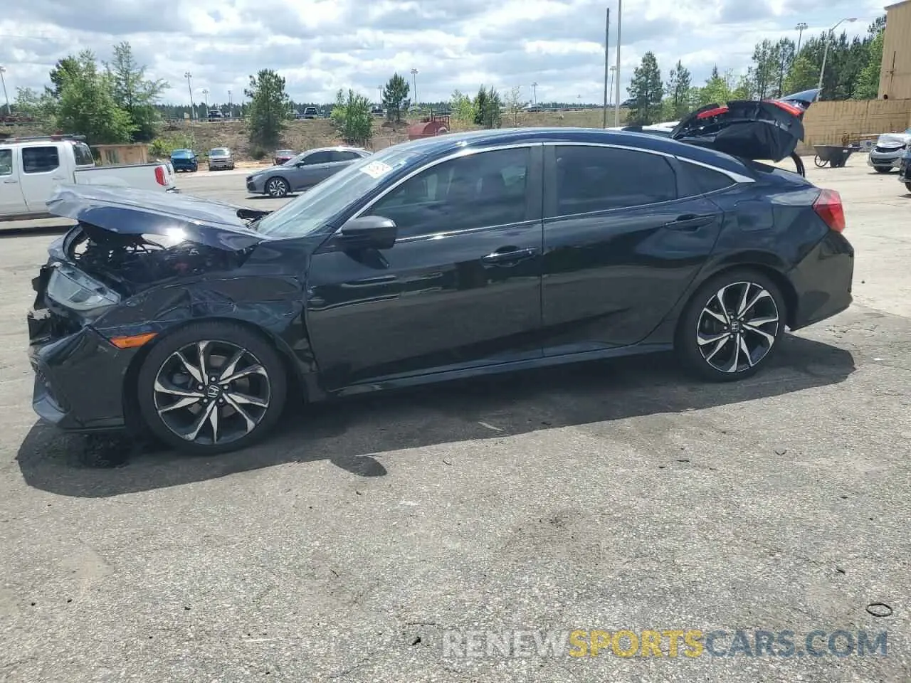 1 Photograph of a damaged car 2HGFC1E51KH704834 HONDA CIVIC 2019