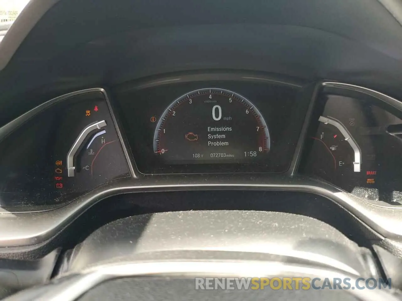 9 Photograph of a damaged car 2HGFC1E51KH704834 HONDA CIVIC 2019