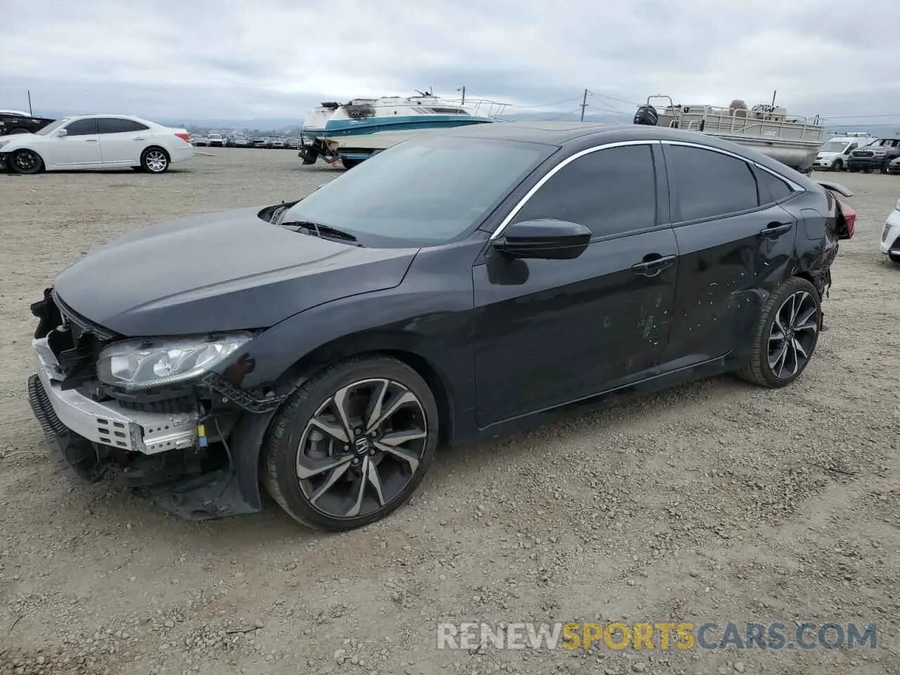 1 Photograph of a damaged car 2HGFC1E52KH700887 HONDA CIVIC 2019