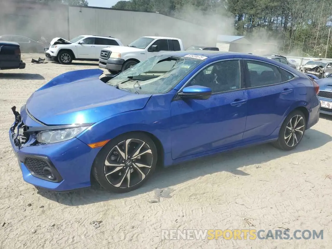 1 Photograph of a damaged car 2HGFC1E52KH702946 HONDA CIVIC 2019