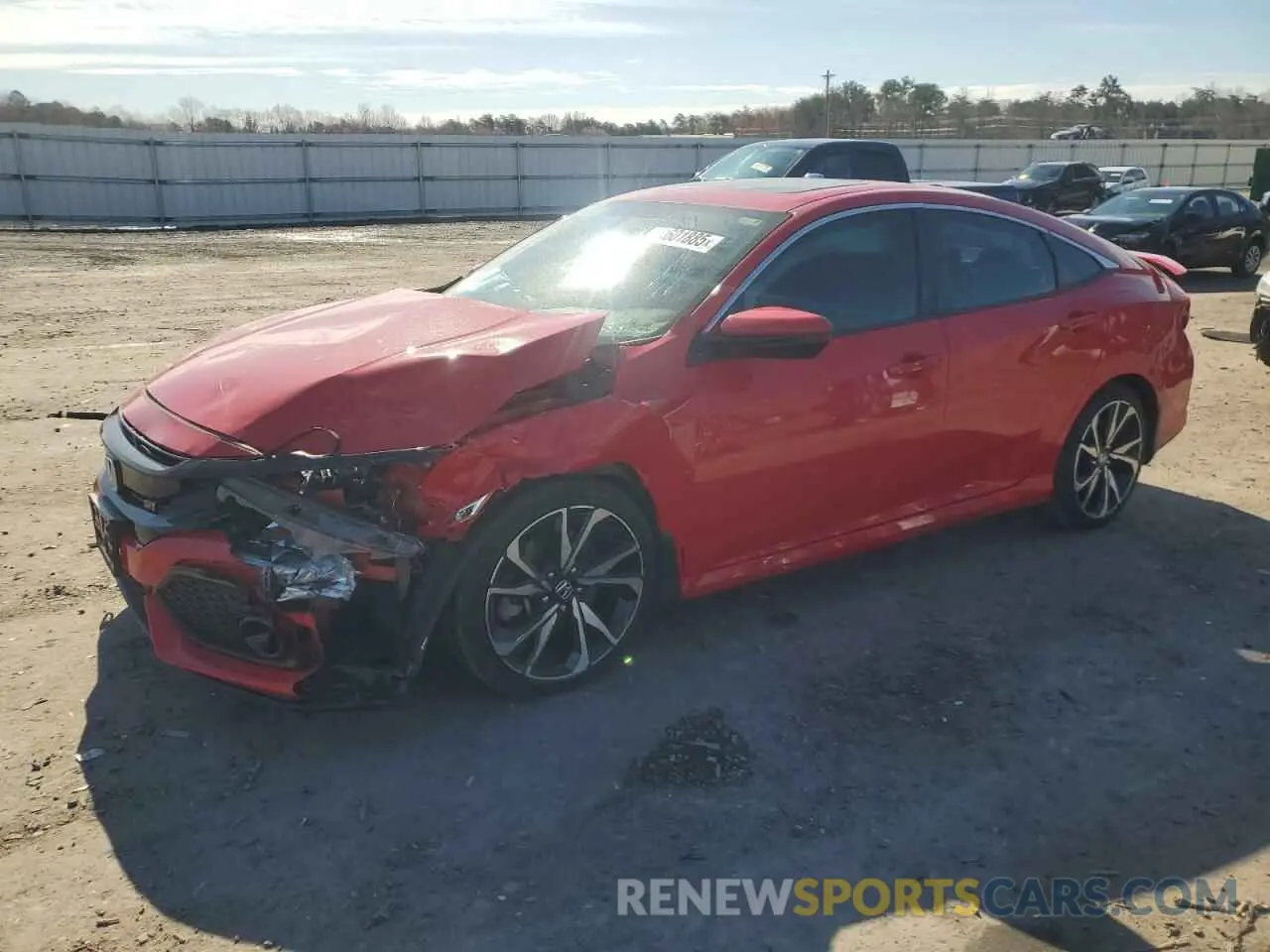 1 Photograph of a damaged car 2HGFC1E53KH707136 HONDA CIVIC 2019