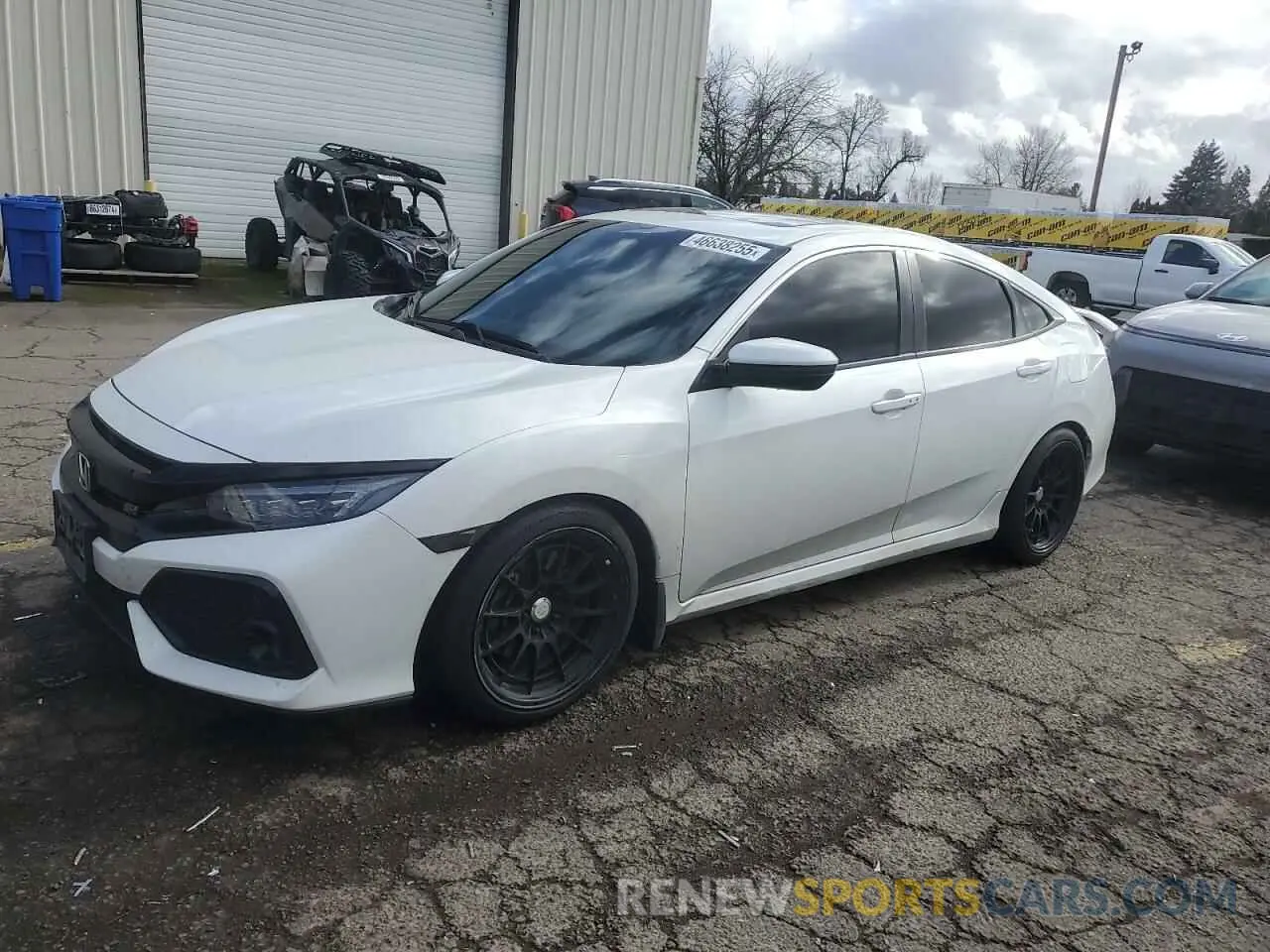 1 Photograph of a damaged car 2HGFC1E53KH707640 HONDA CIVIC 2019