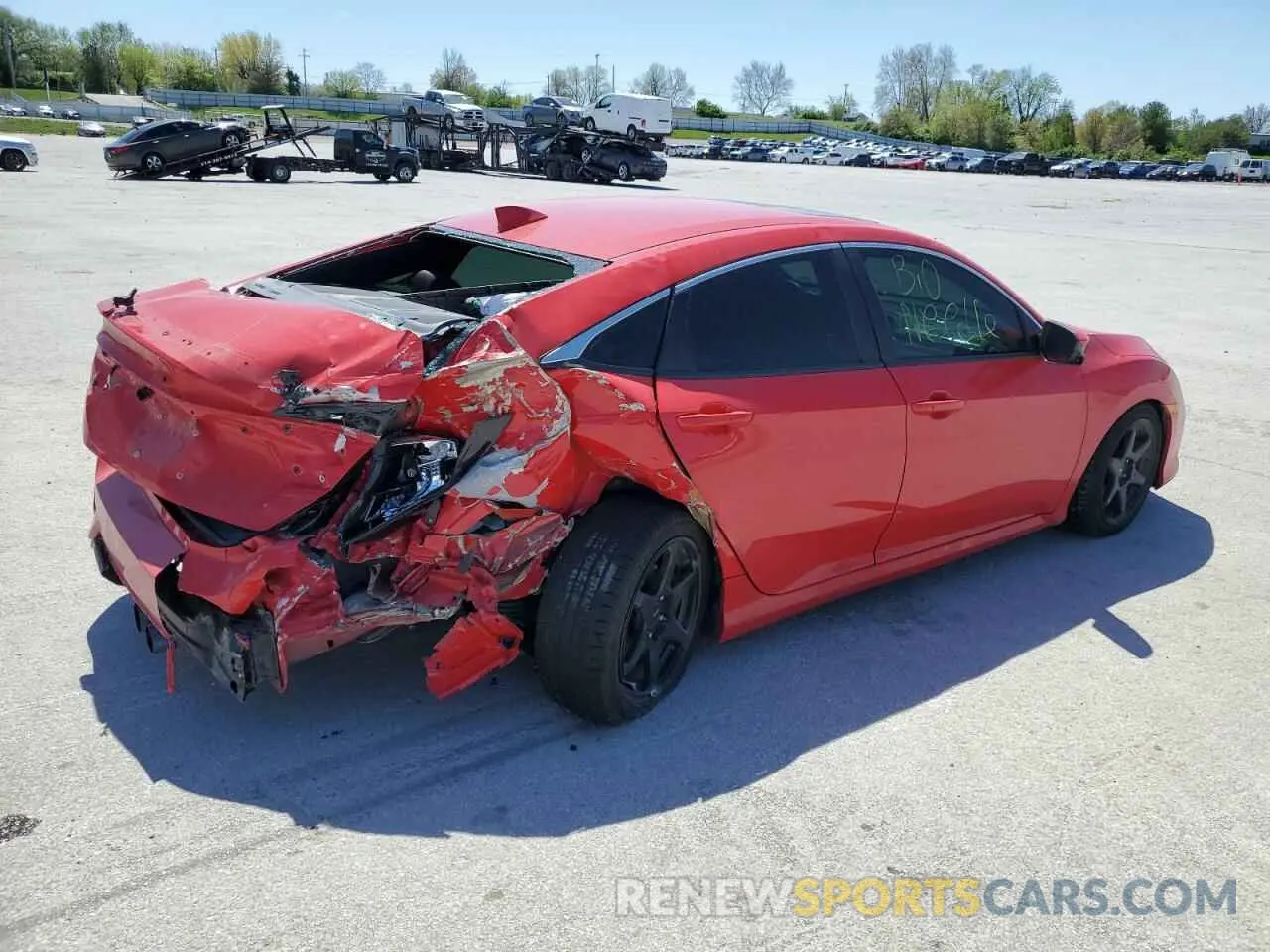 3 Photograph of a damaged car 2HGFC1E54KH706948 HONDA CIVIC 2019