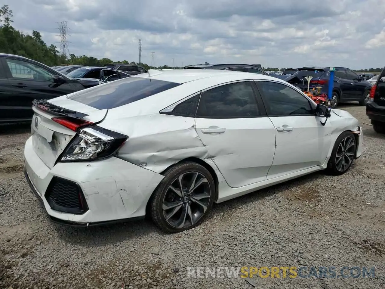 3 Photograph of a damaged car 2HGFC1E58KH700151 HONDA CIVIC 2019