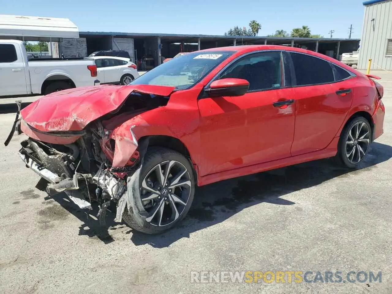 1 Photograph of a damaged car 2HGFC1E59KH701308 HONDA CIVIC 2019