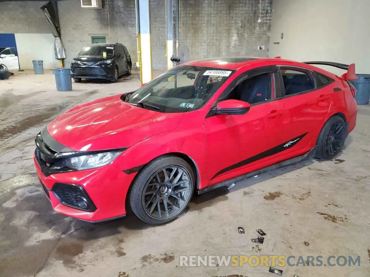 1 Photograph of a damaged car 2HGFC1E5XKH701320 HONDA CIVIC 2019