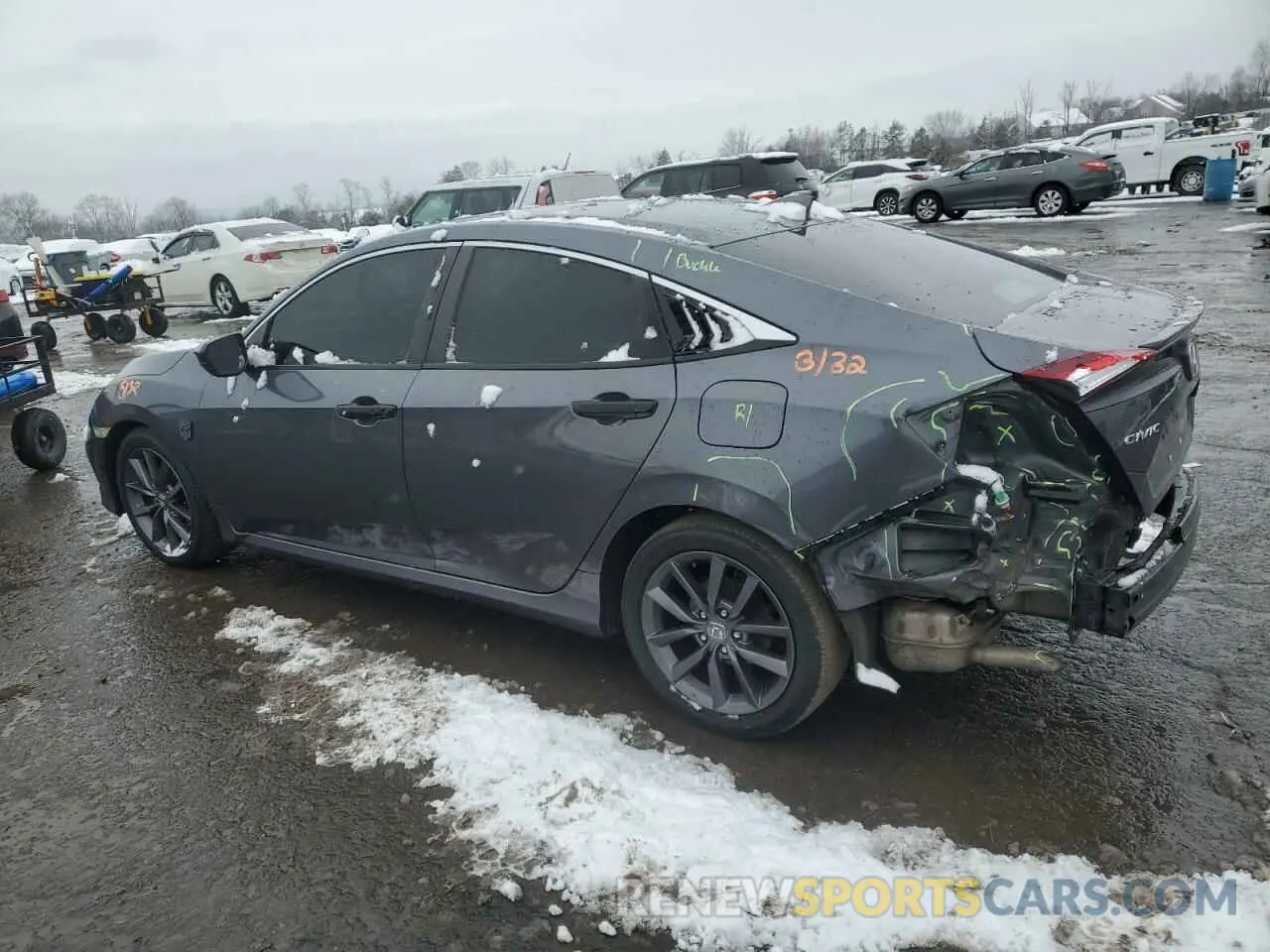 2 Photograph of a damaged car 2HGFC1F31KH651680 HONDA CIVIC 2019