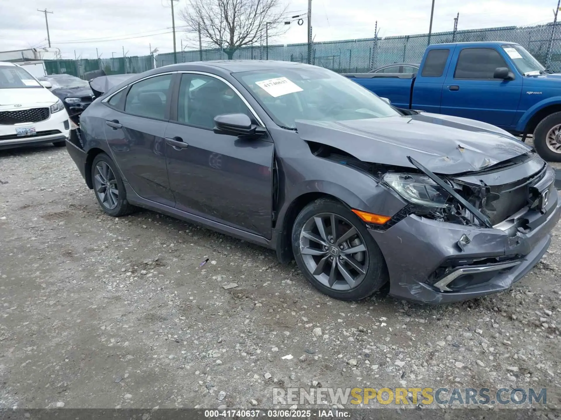 1 Photograph of a damaged car 2HGFC1F31KH651887 HONDA CIVIC 2019