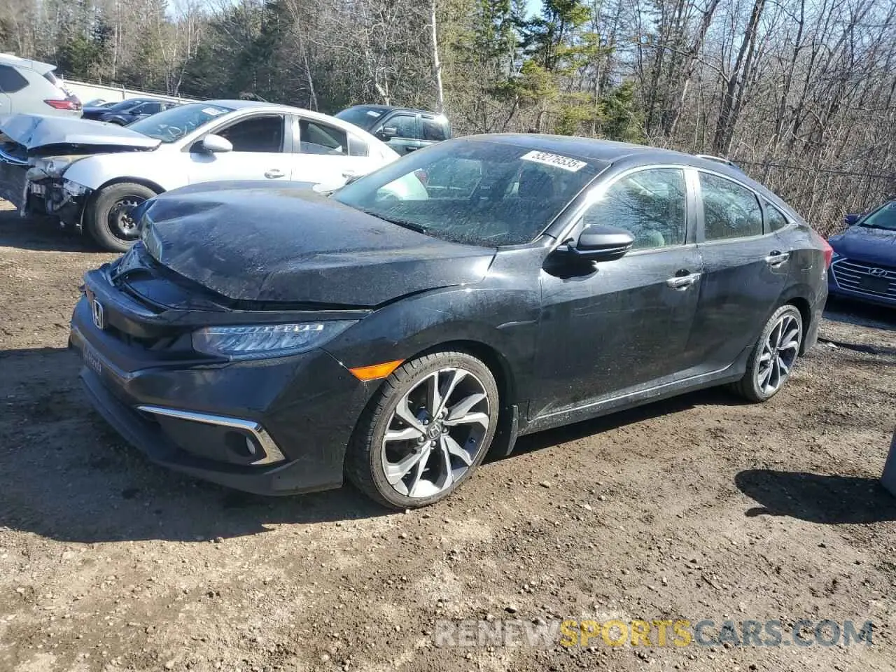 1 Photograph of a damaged car 2HGFC1F90KH106719 HONDA CIVIC 2019