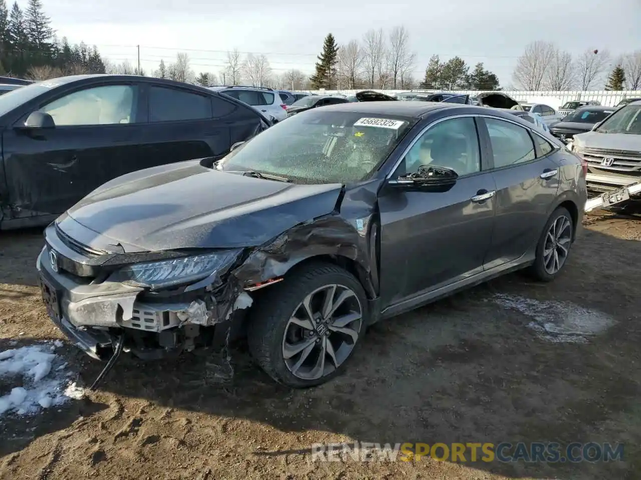 1 Photograph of a damaged car 2HGFC1F93KH100171 HONDA CIVIC 2019