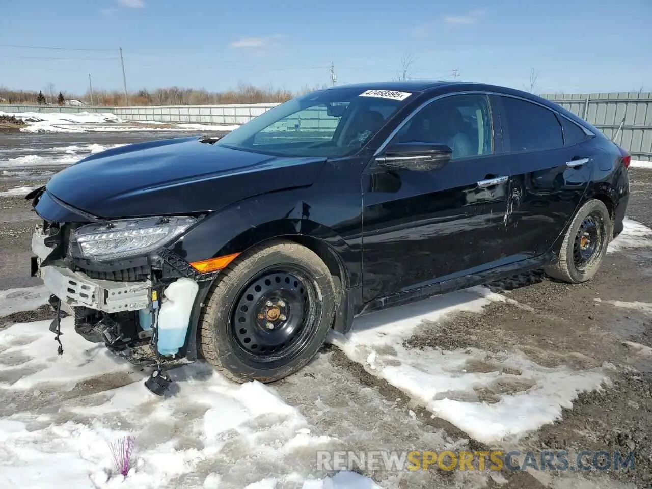 1 Photograph of a damaged car 2HGFC1F98KH100408 HONDA CIVIC 2019