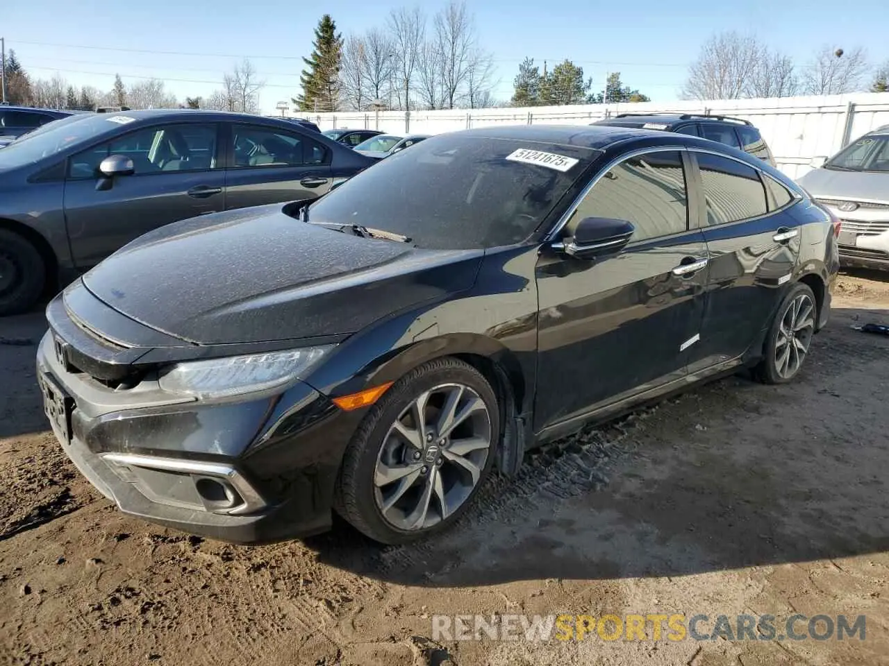 1 Photograph of a damaged car 2HGFC1F98KH102840 HONDA CIVIC 2019