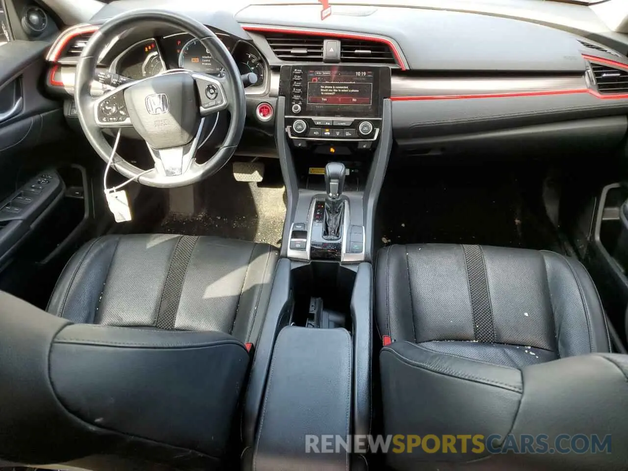 8 Photograph of a damaged car 2HGFC1F98KH104989 HONDA CIVIC 2019