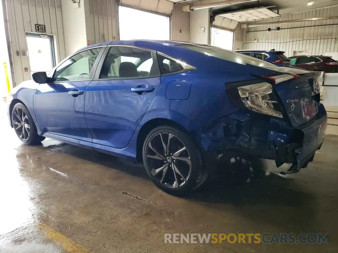 2 Photograph of a damaged car 2HGFC2E84KH566576 HONDA CIVIC 2019