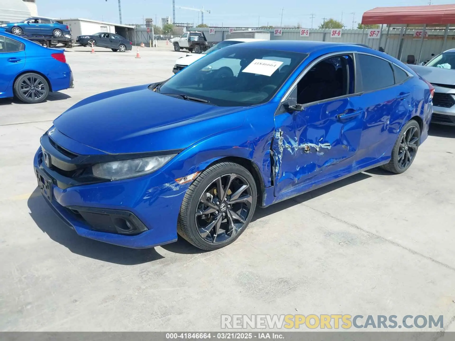2 Photograph of a damaged car 2HGFC2E89KH566573 HONDA CIVIC 2019