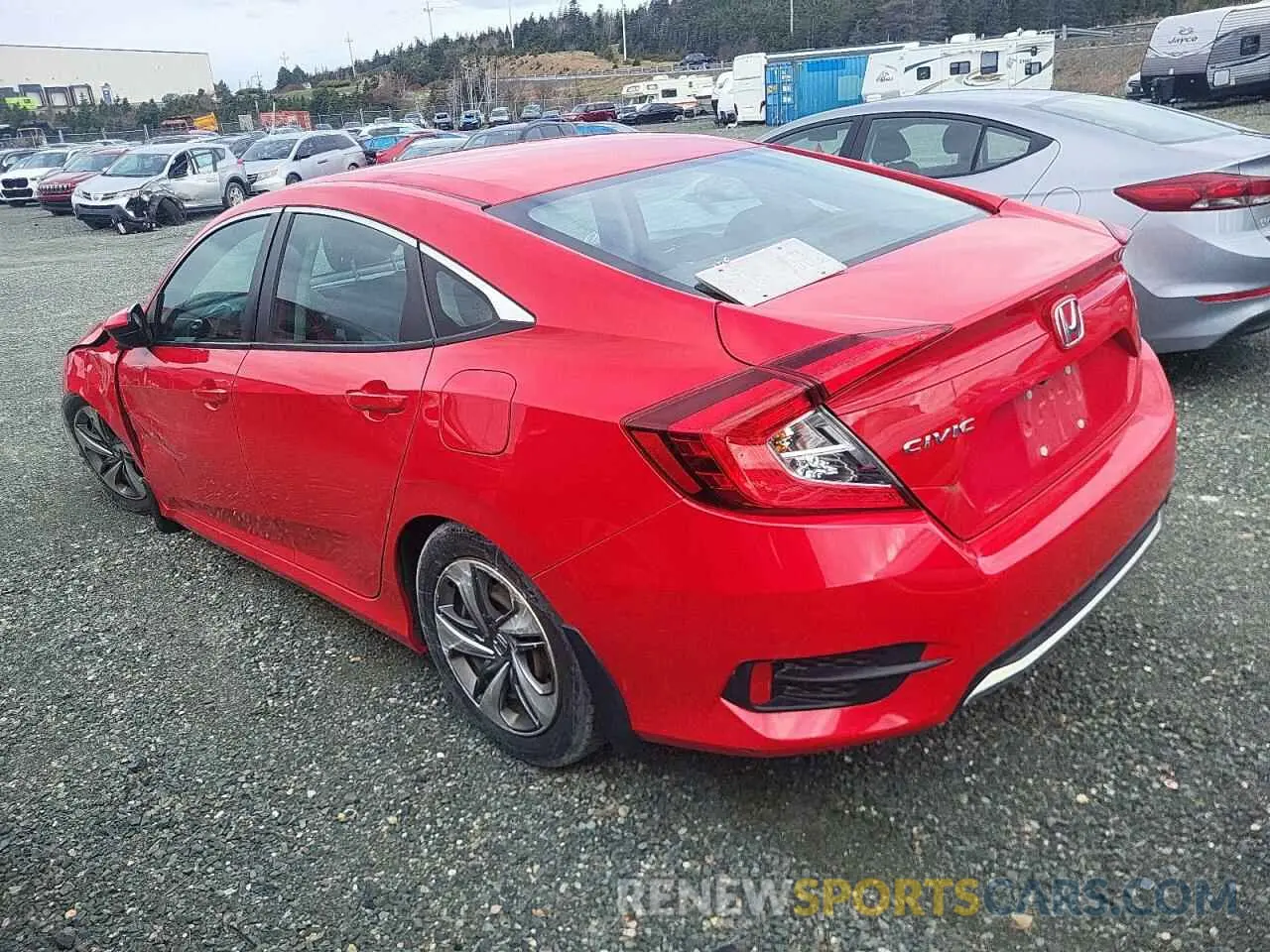 2 Photograph of a damaged car 2HGFC2F50KH019938 HONDA CIVIC 2019