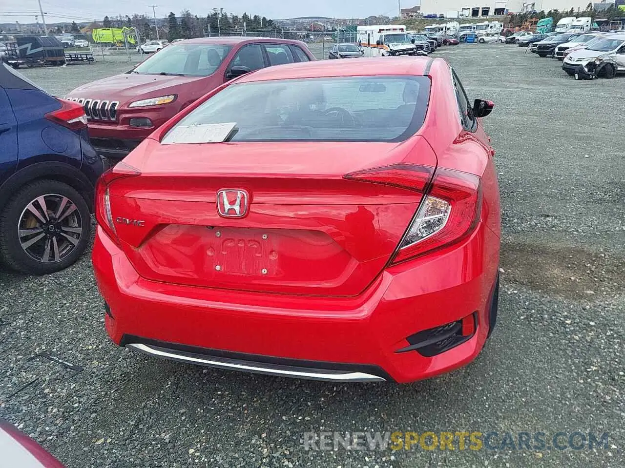 6 Photograph of a damaged car 2HGFC2F50KH019938 HONDA CIVIC 2019