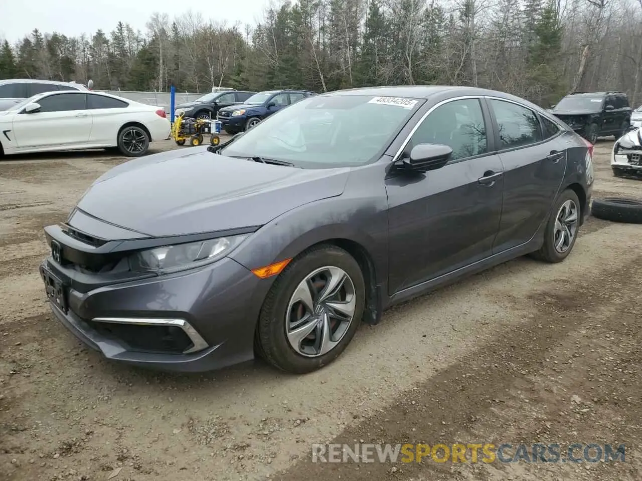 1 Photograph of a damaged car 2HGFC2F59KH015080 HONDA CIVIC 2019