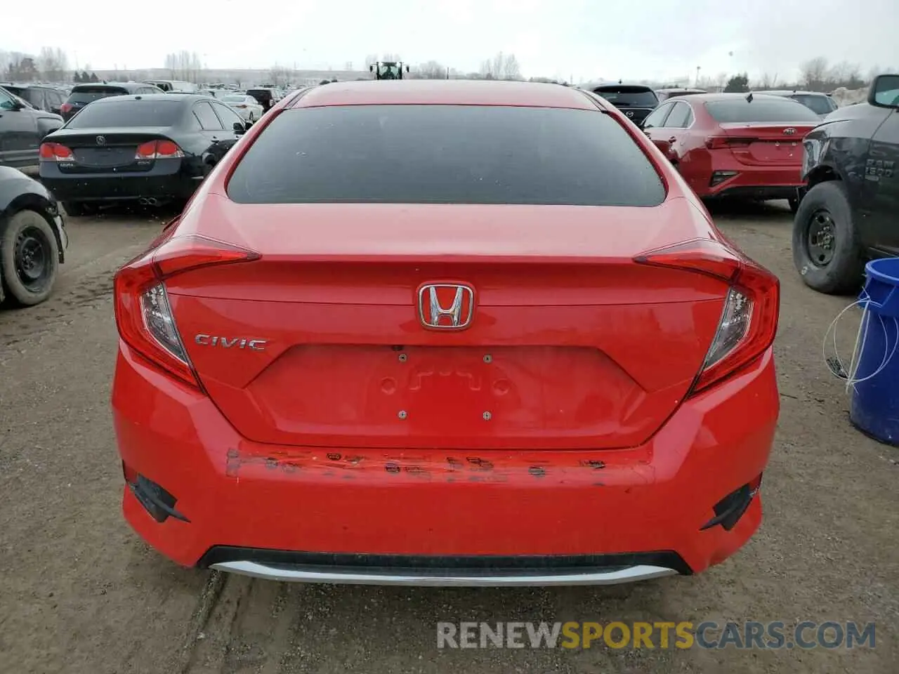6 Photograph of a damaged car 2HGFC2F59KH038424 HONDA CIVIC 2019