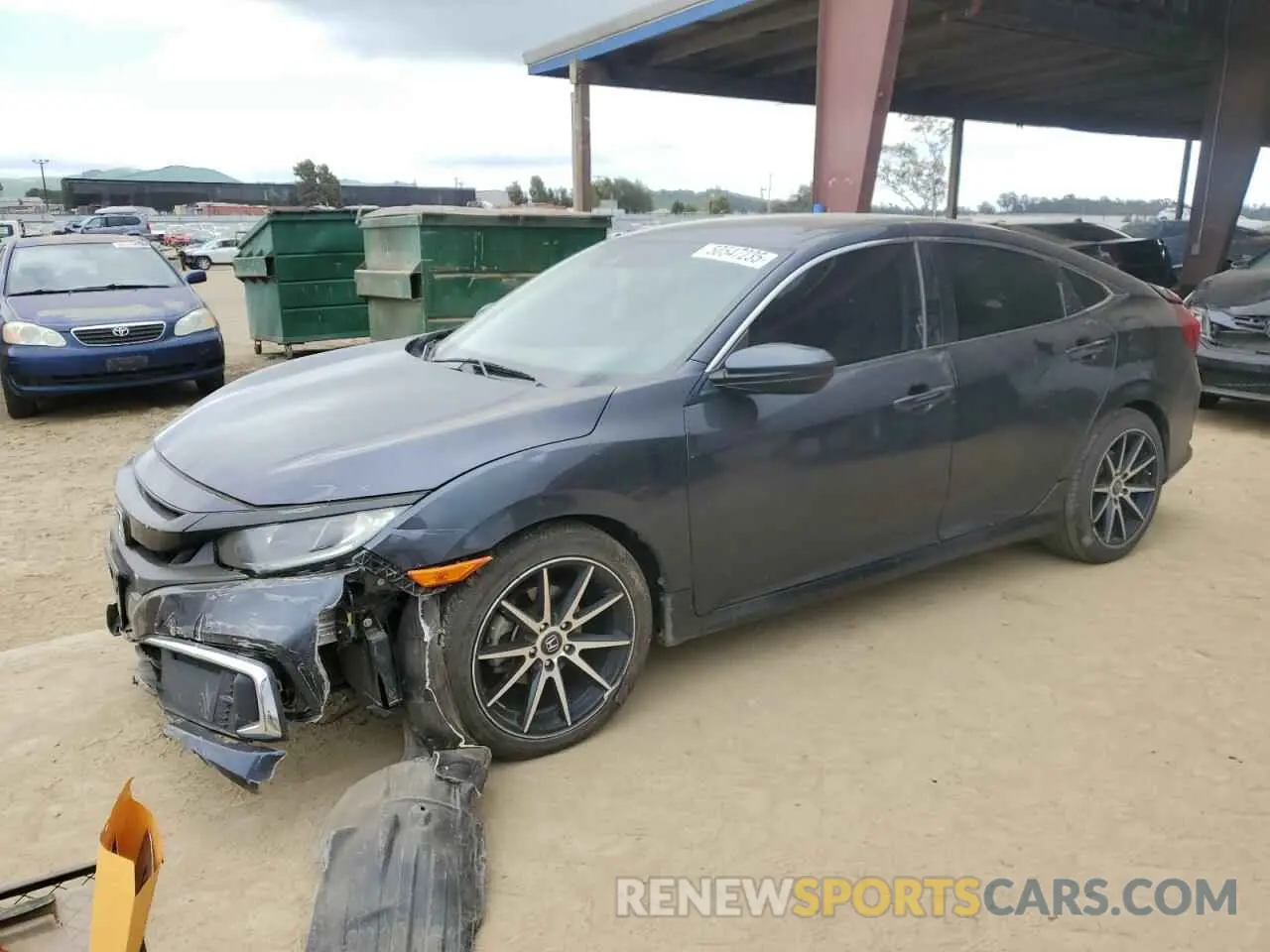 1 Photograph of a damaged car 2HGFC2F60KH534303 HONDA CIVIC 2019