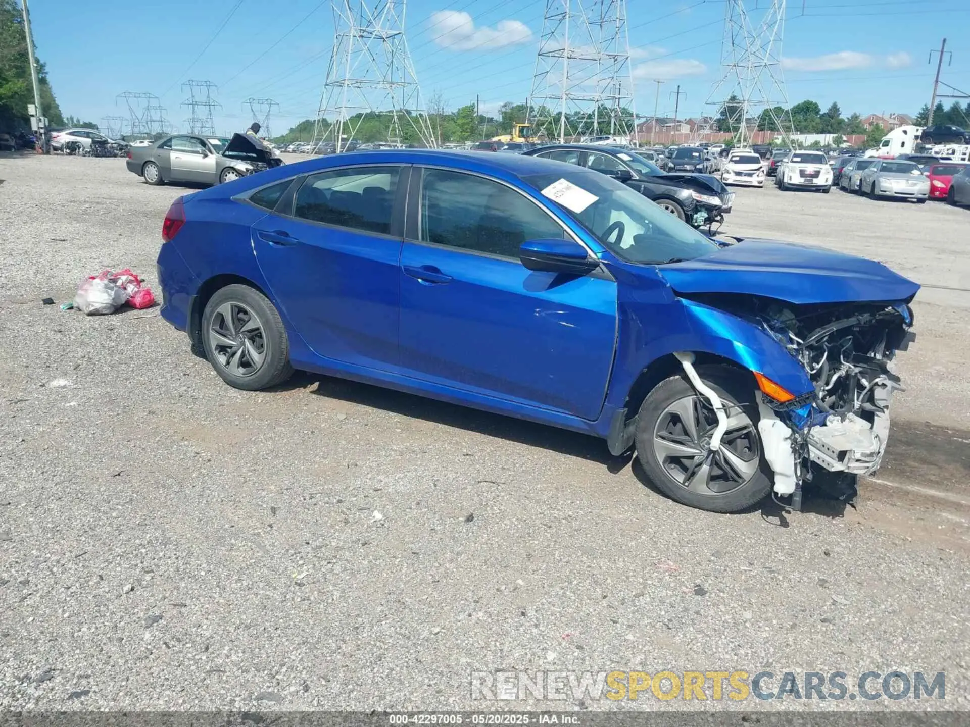 1 Photograph of a damaged car 2HGFC2F60KH538853 HONDA CIVIC 2019