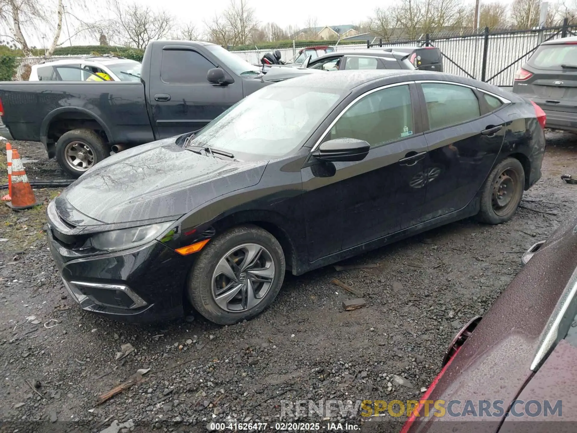 2 Photograph of a damaged car 2HGFC2F60KH555359 HONDA CIVIC 2019