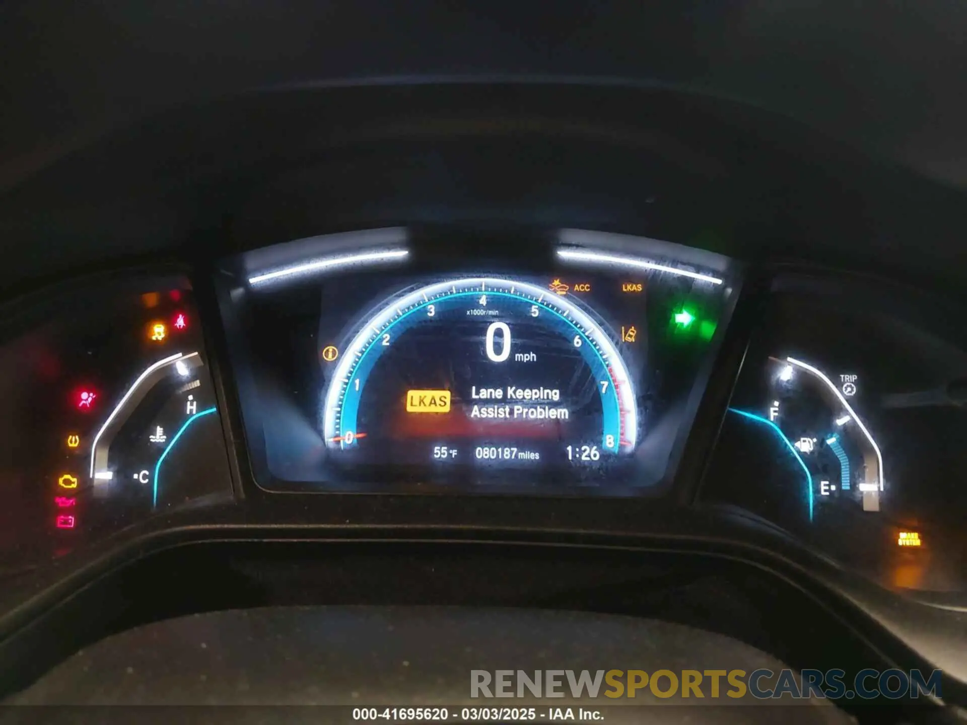 7 Photograph of a damaged car 2HGFC2F60KH556785 HONDA CIVIC 2019