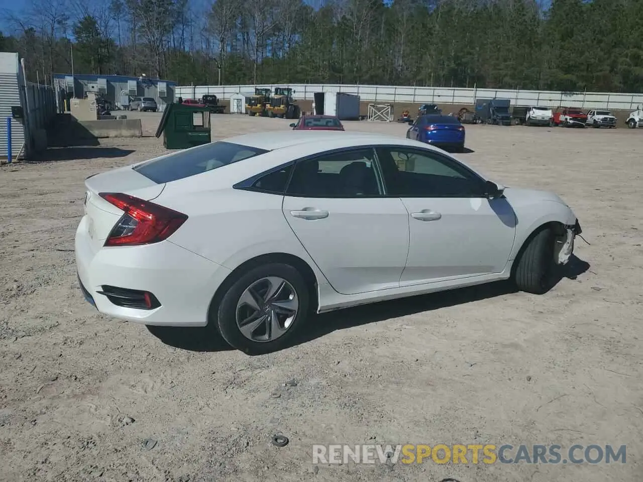 3 Photograph of a damaged car 2HGFC2F60KH562263 HONDA CIVIC 2019
