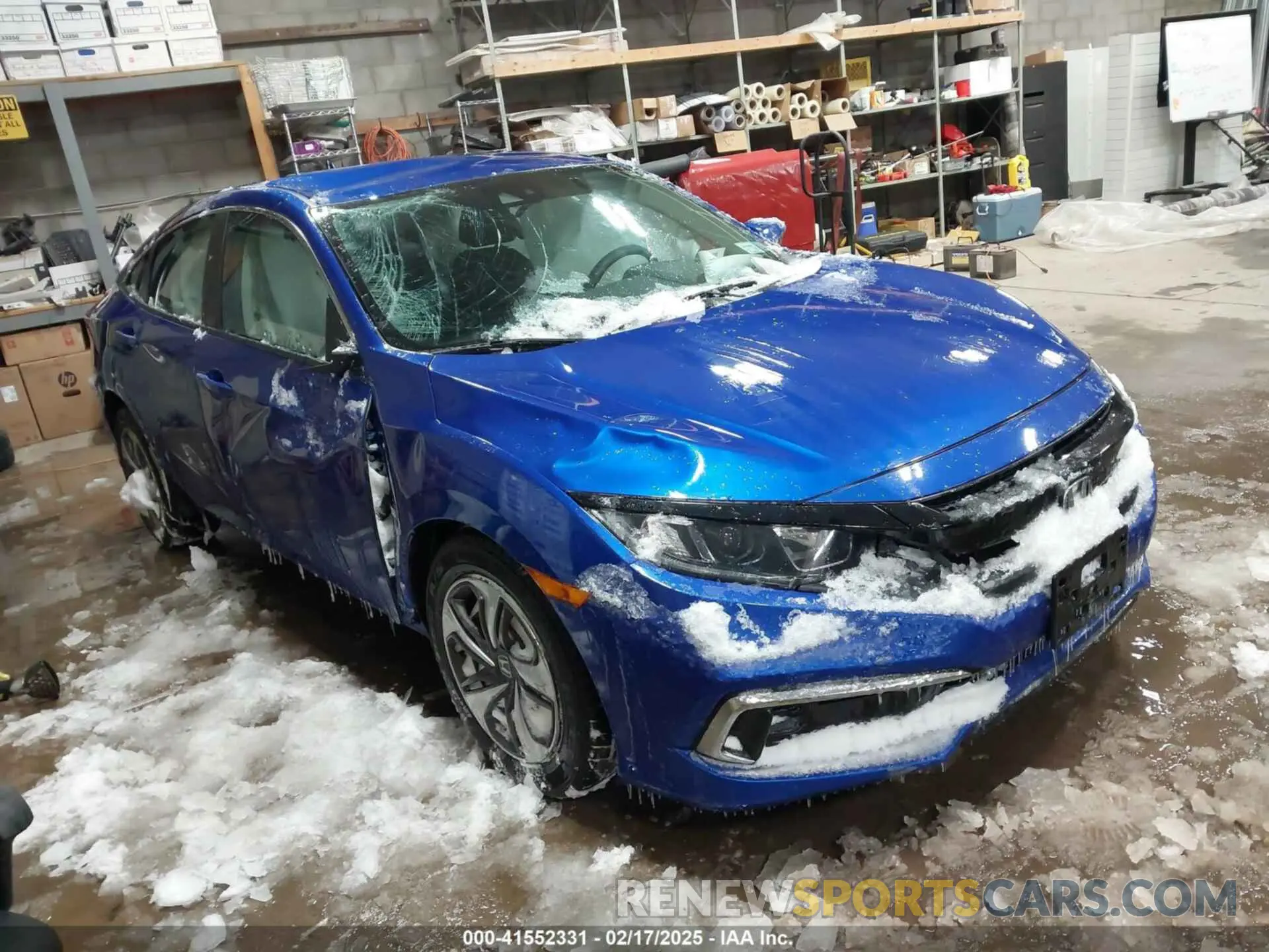 1 Photograph of a damaged car 2HGFC2F60KH579886 HONDA CIVIC 2019