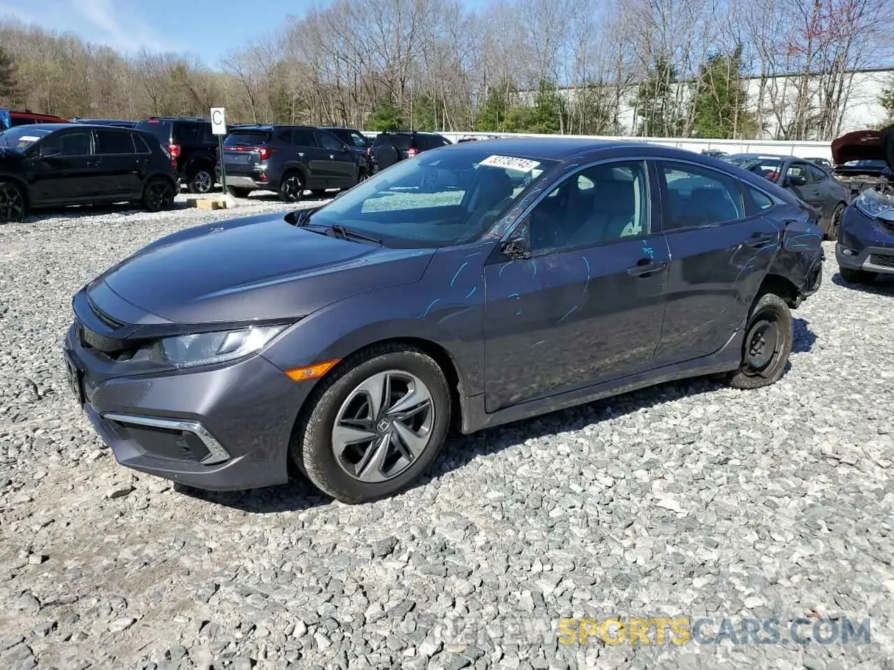 1 Photograph of a damaged car 2HGFC2F60KH589964 HONDA CIVIC 2019