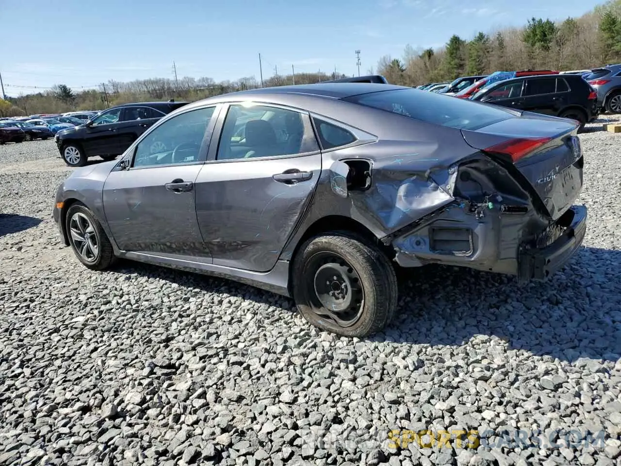 2 Photograph of a damaged car 2HGFC2F60KH589964 HONDA CIVIC 2019