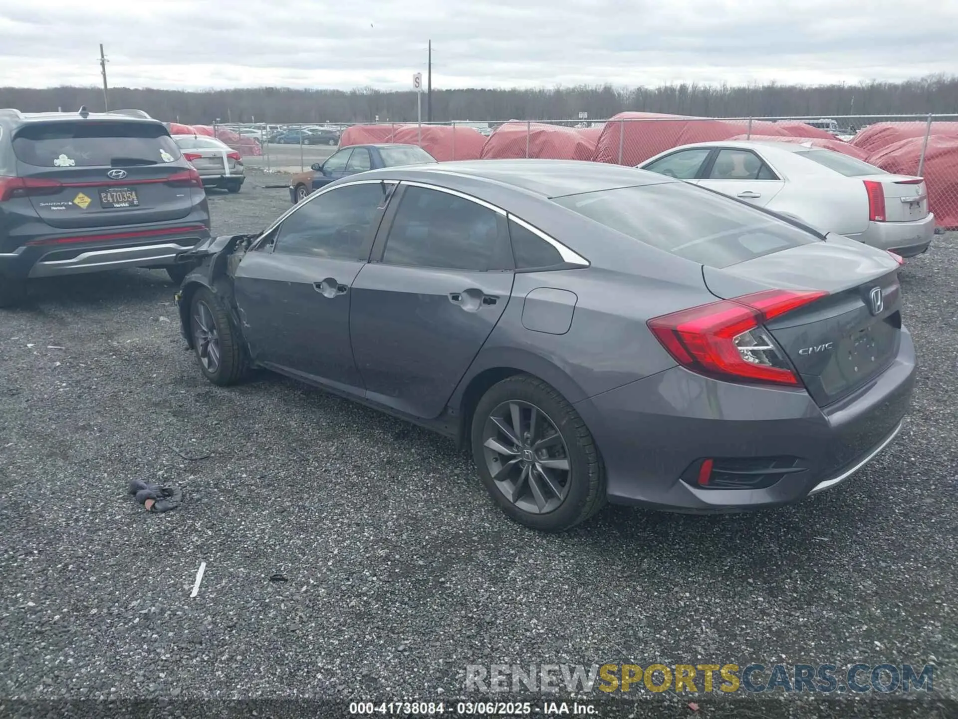 3 Photograph of a damaged car 2HGFC2F60KH591472 HONDA CIVIC 2019