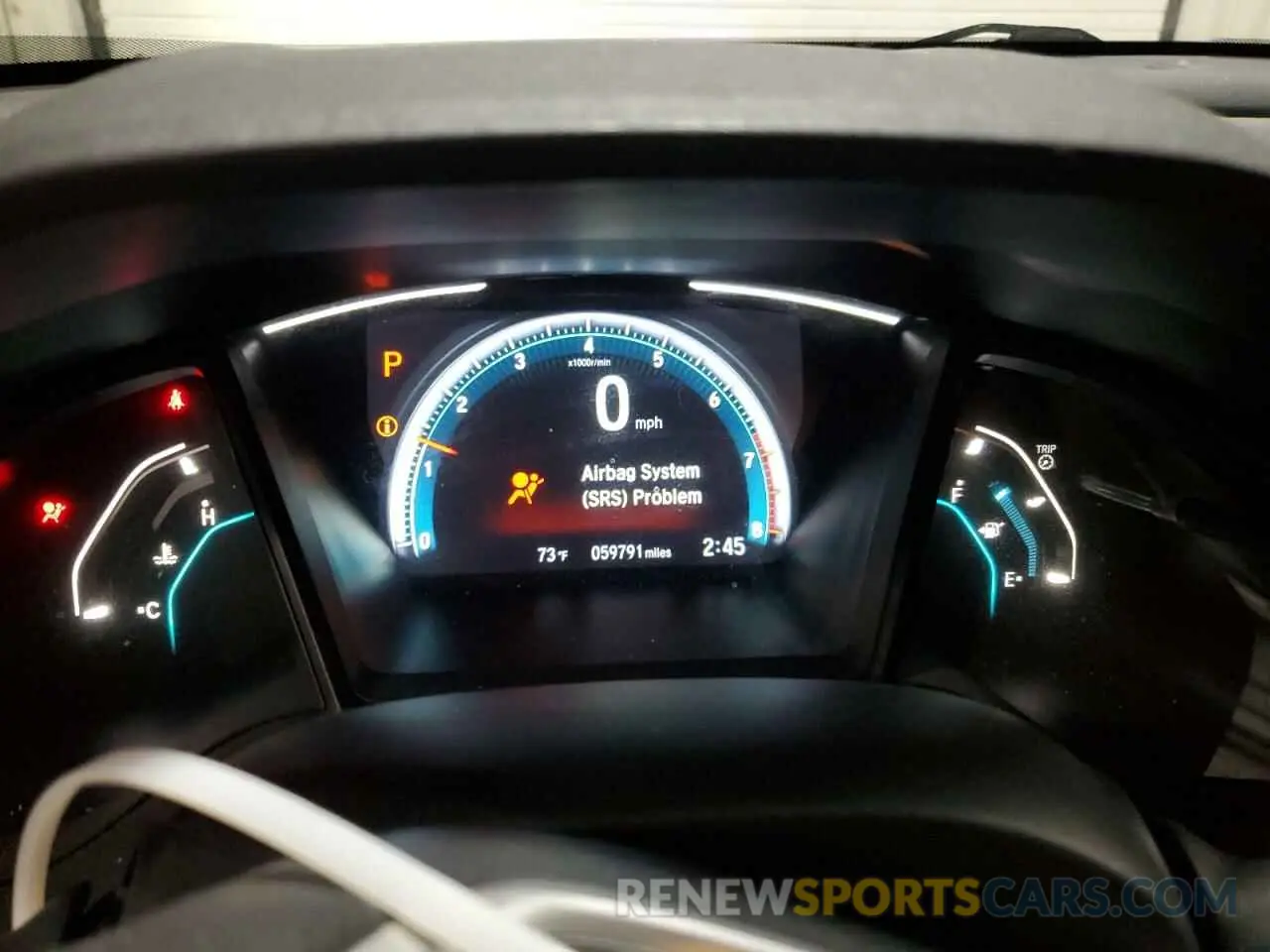 9 Photograph of a damaged car 2HGFC2F60KH591892 HONDA CIVIC 2019