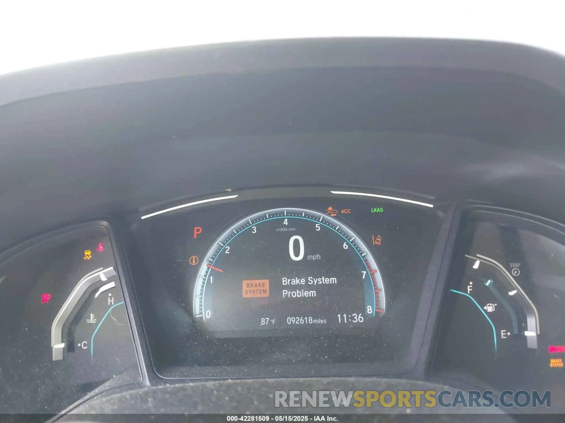 7 Photograph of a damaged car 2HGFC2F60KH596686 HONDA CIVIC 2019