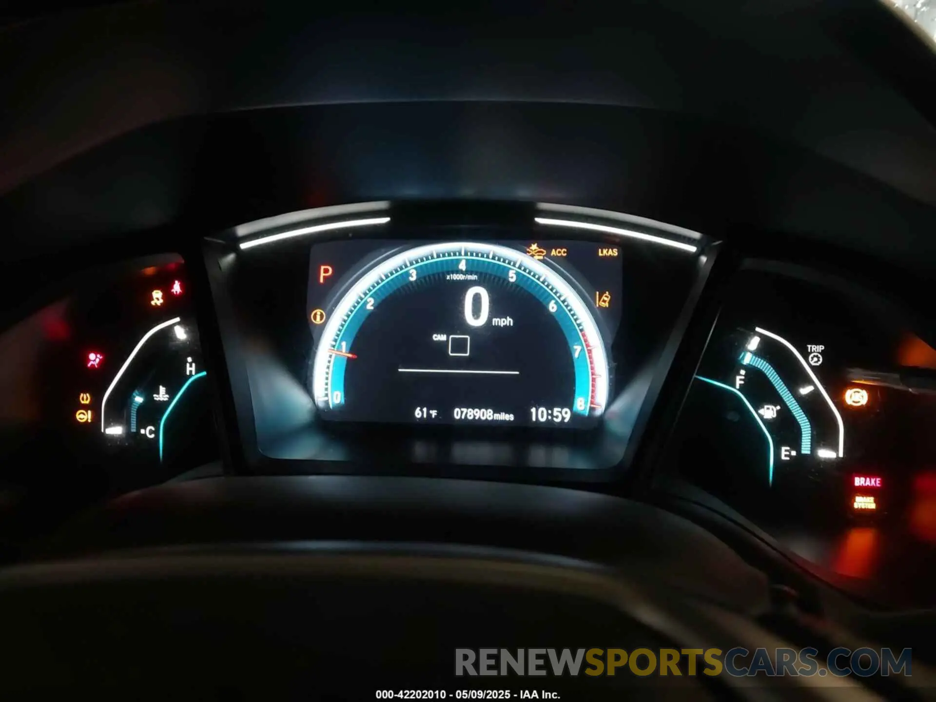 7 Photograph of a damaged car 2HGFC2F60KH599328 HONDA CIVIC 2019