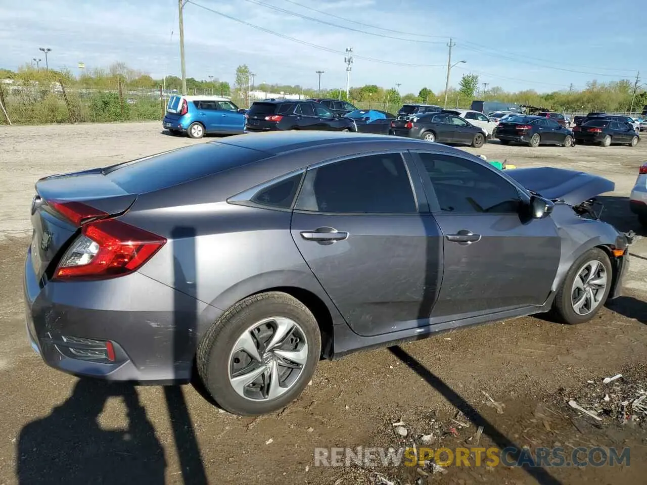 3 Photograph of a damaged car 2HGFC2F60KH604799 HONDA CIVIC 2019