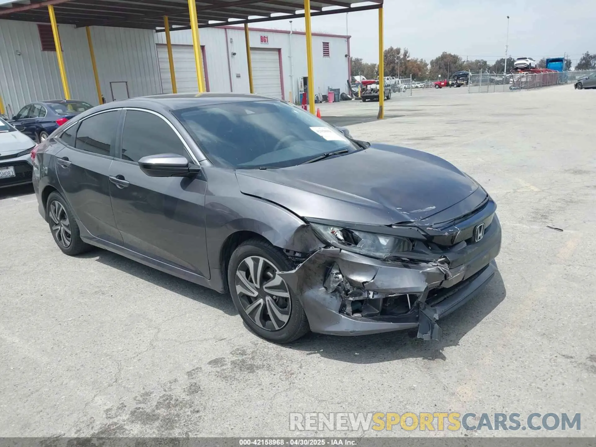1 Photograph of a damaged car 2HGFC2F61KH544810 HONDA CIVIC 2019