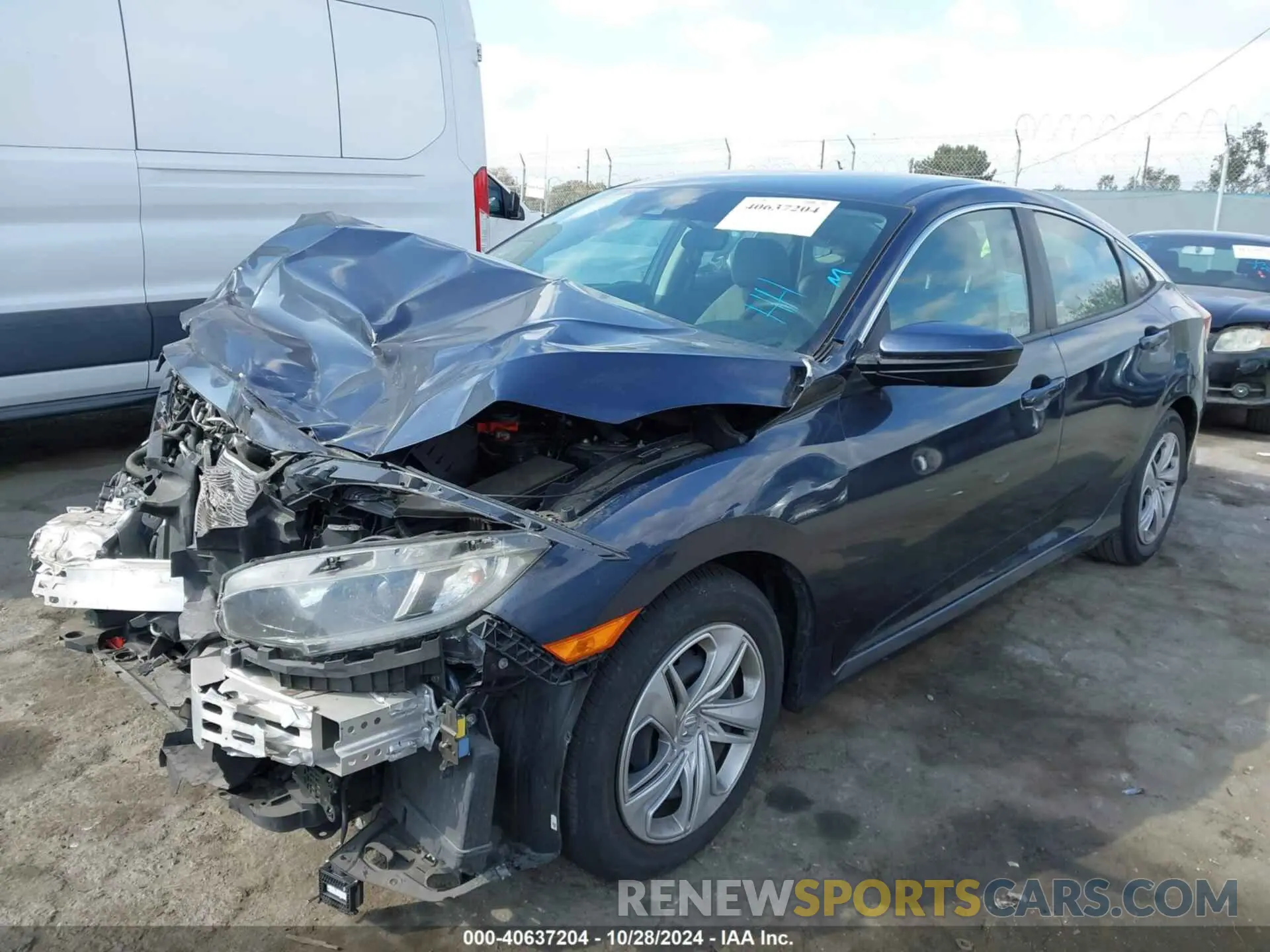 2 Photograph of a damaged car 2HGFC2F61KH551269 HONDA CIVIC 2019