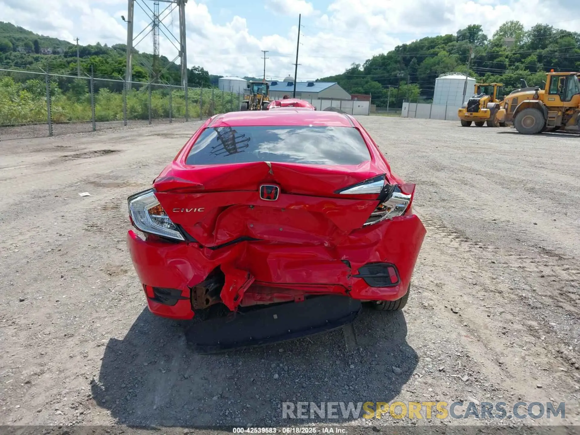 16 Photograph of a damaged car 2HGFC2F61KH567603 HONDA CIVIC 2019