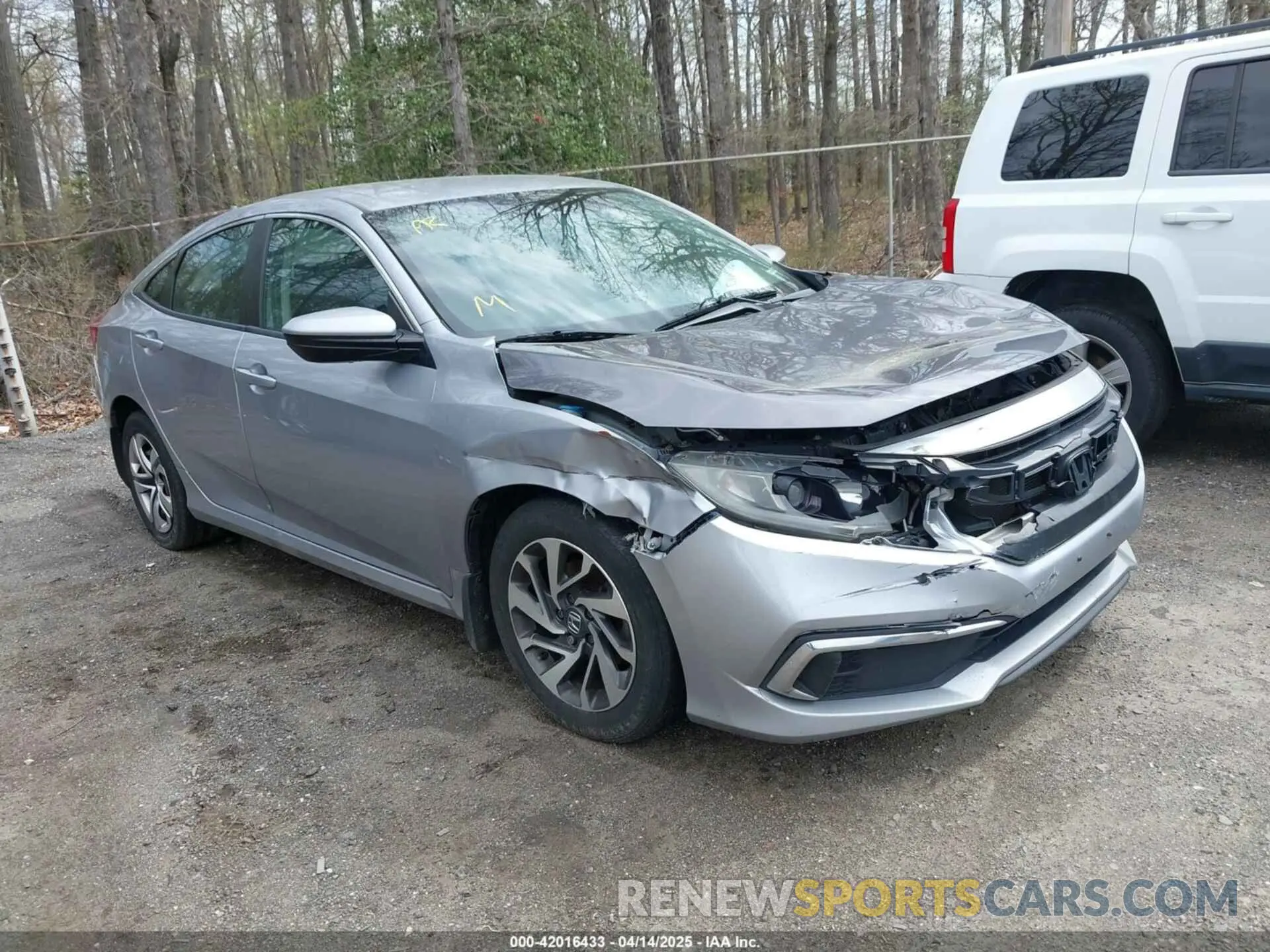 1 Photograph of a damaged car 2HGFC2F61KH570159 HONDA CIVIC 2019