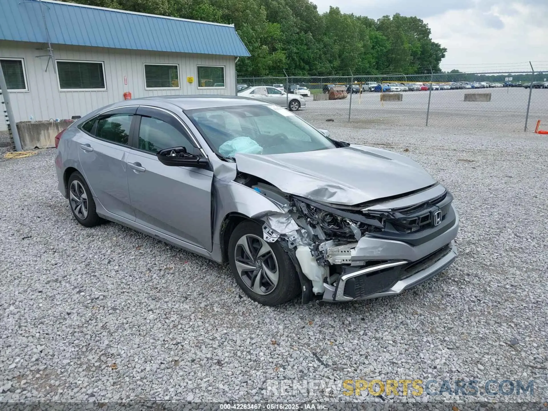 1 Photograph of a damaged car 2HGFC2F61KH601880 HONDA CIVIC 2019