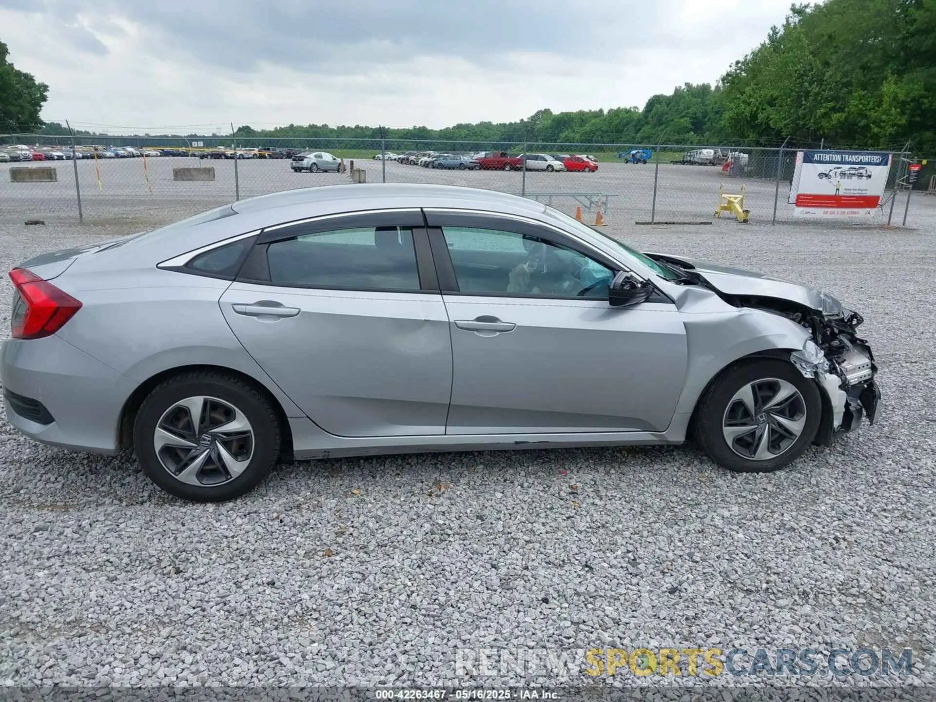 13 Photograph of a damaged car 2HGFC2F61KH601880 HONDA CIVIC 2019